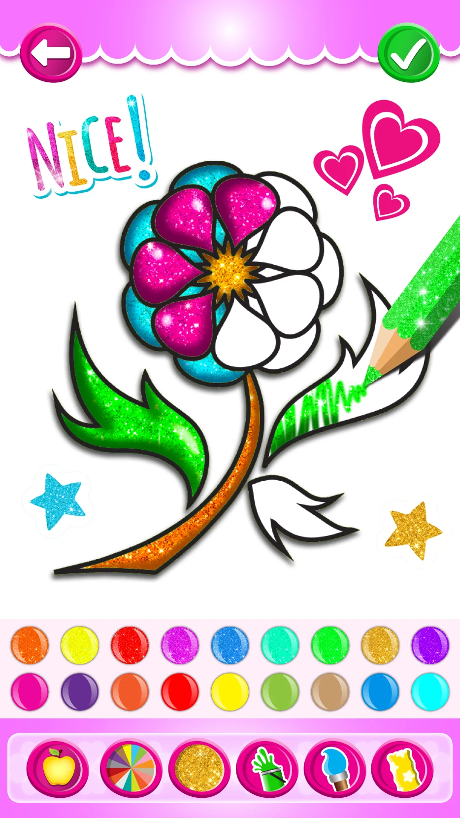 Rainbow Flower Coloring and Dr screenshot