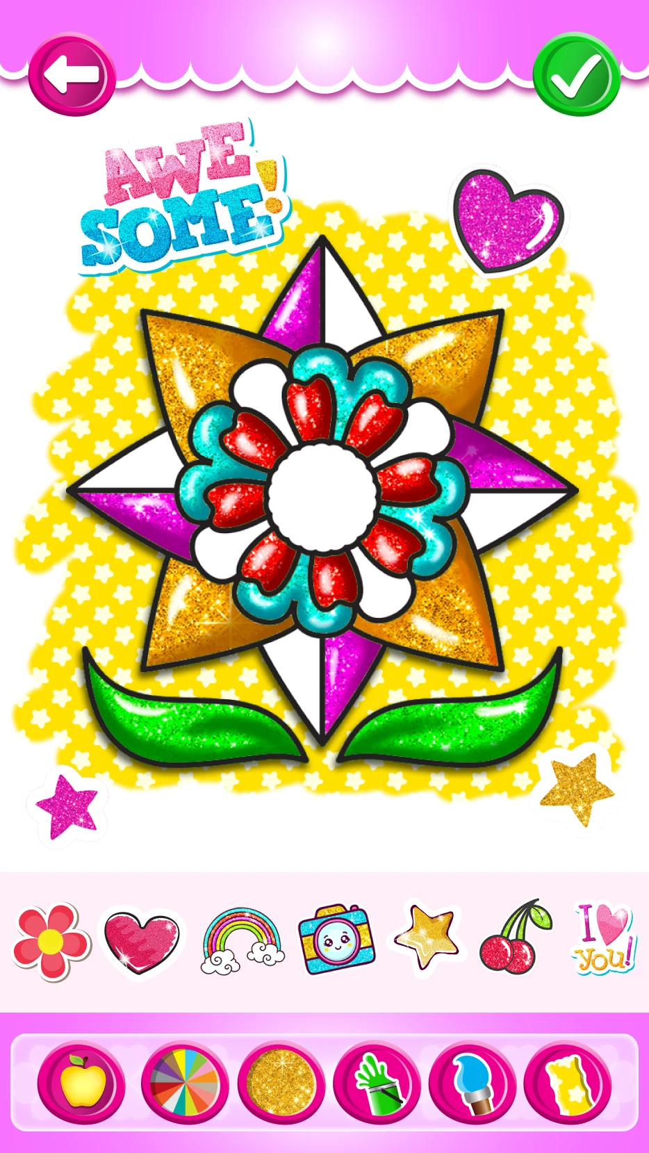 Rainbow Flower Coloring and Dr screenshot