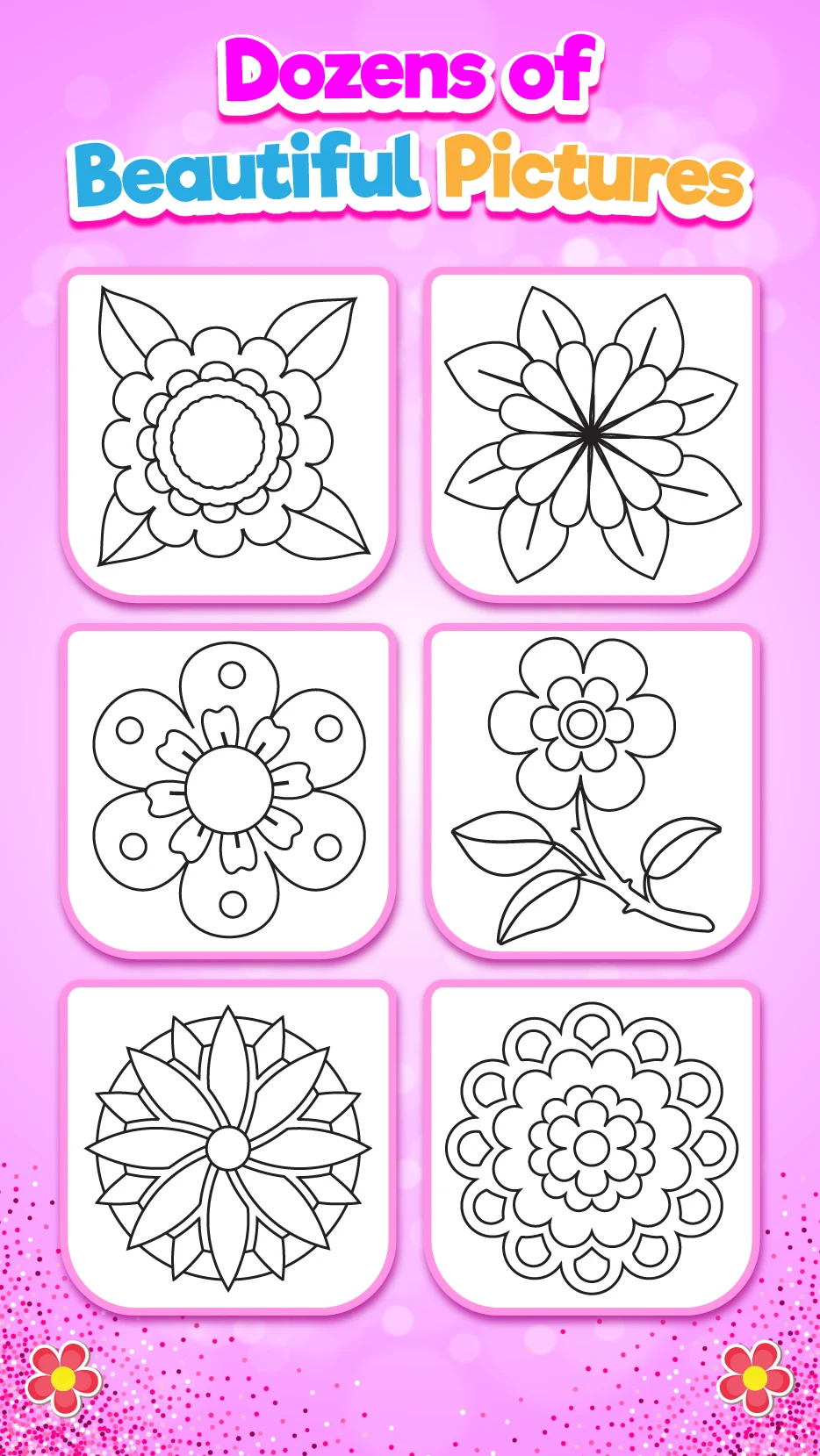 Rainbow Flower Coloring and Dr screenshot