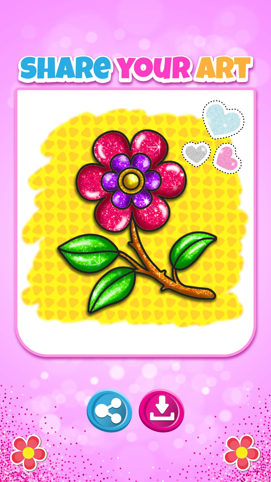 Rainbow Flower Coloring and Dr screenshot