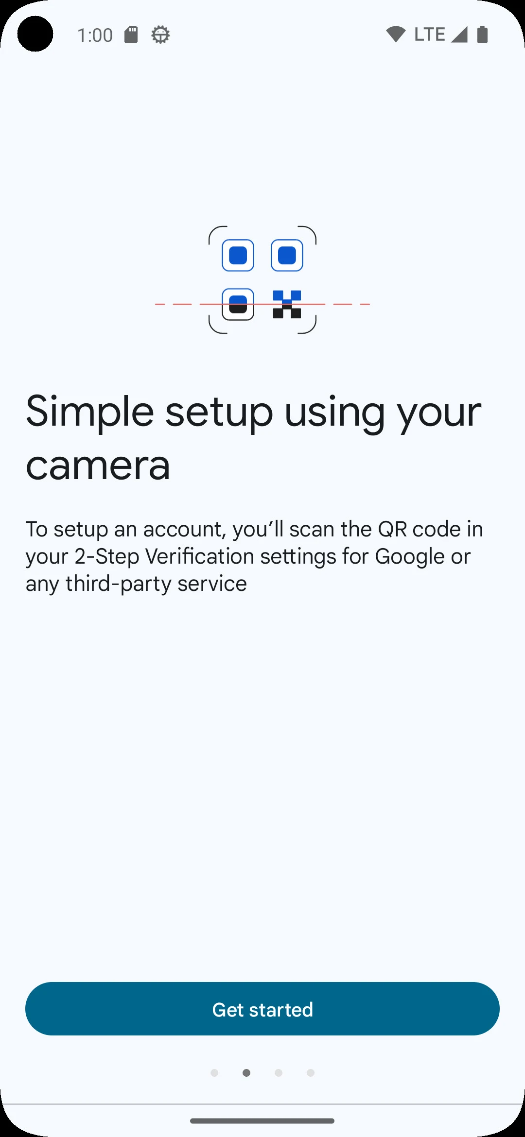 Google Authenticator screenshot