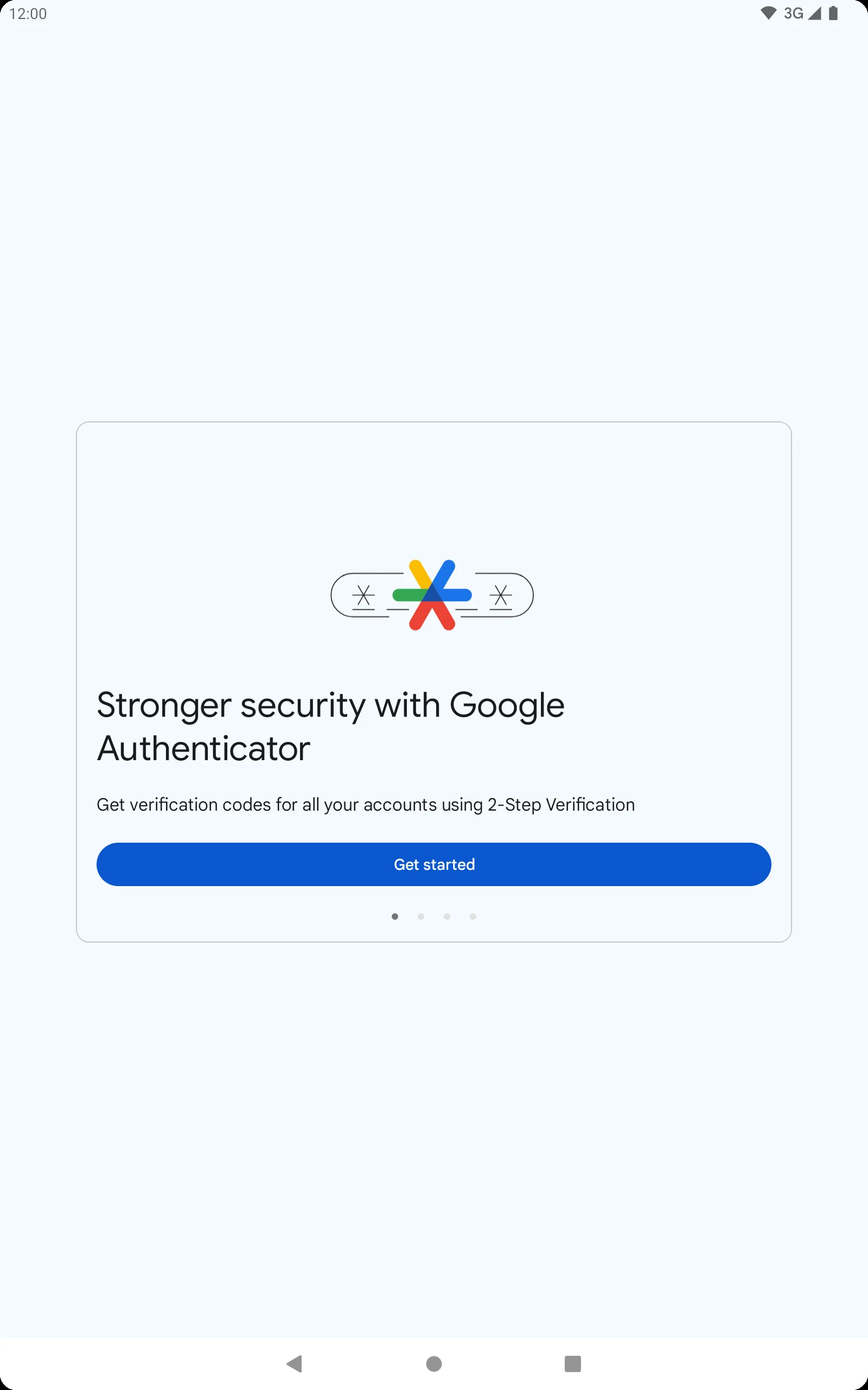 Google Authenticator screenshot