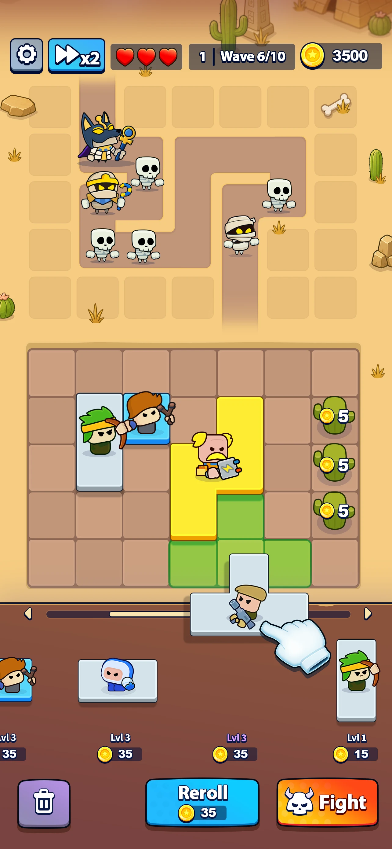 Bag Block: TD Battle Puzzle screenshot