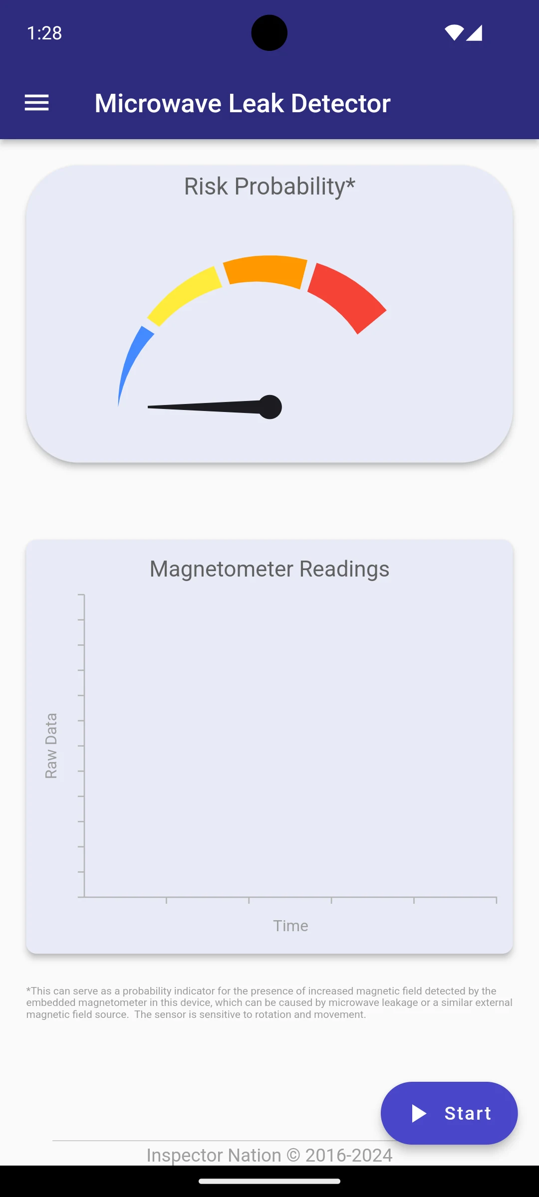 IN Microwave Leak Detector screenshot