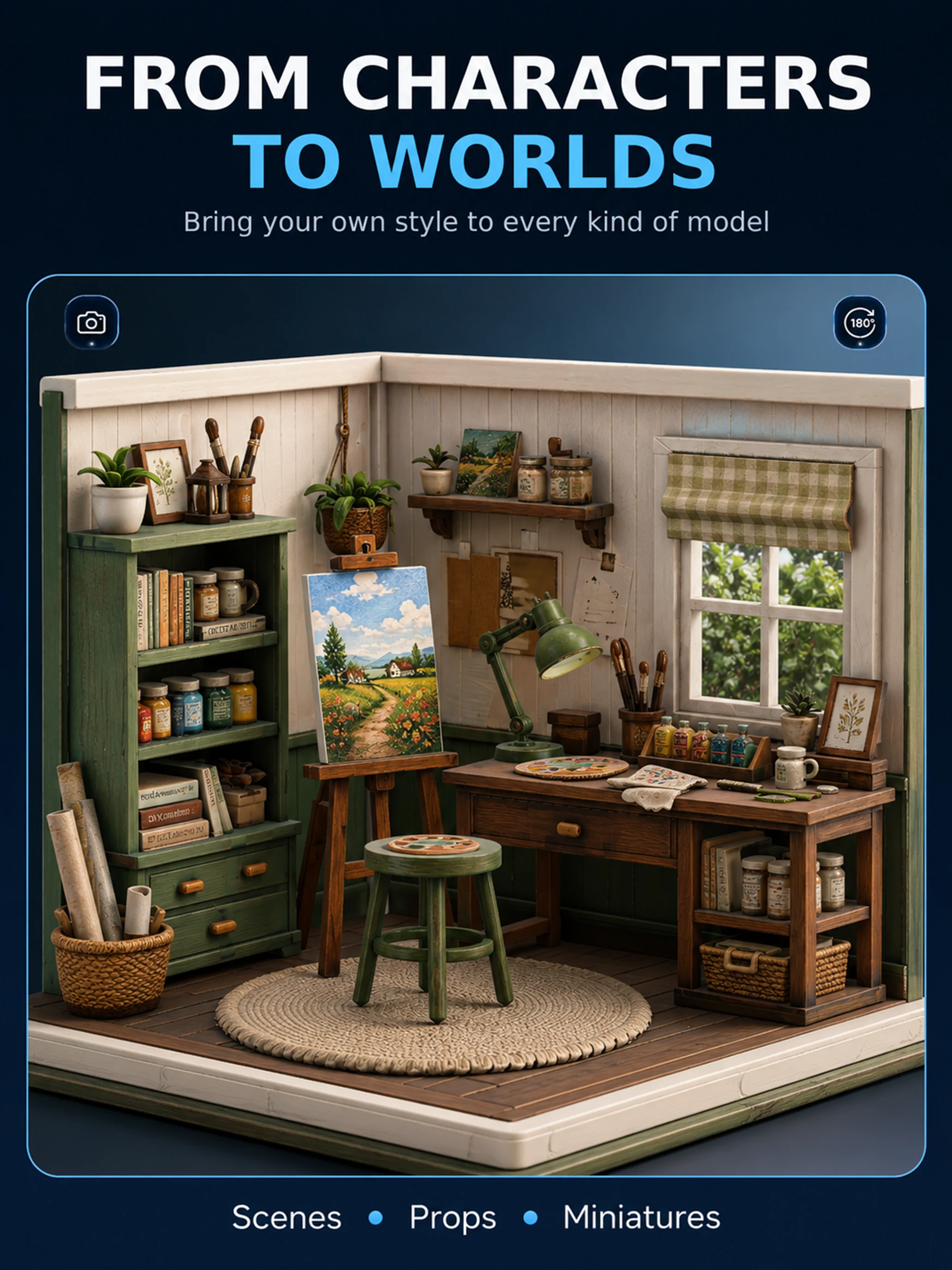 ColorMinis: 3D Painting Studio screenshot