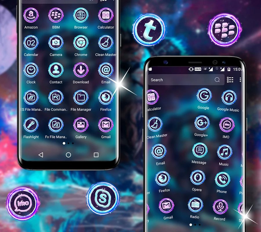 Abstract Lion Launcher Theme screenshot
