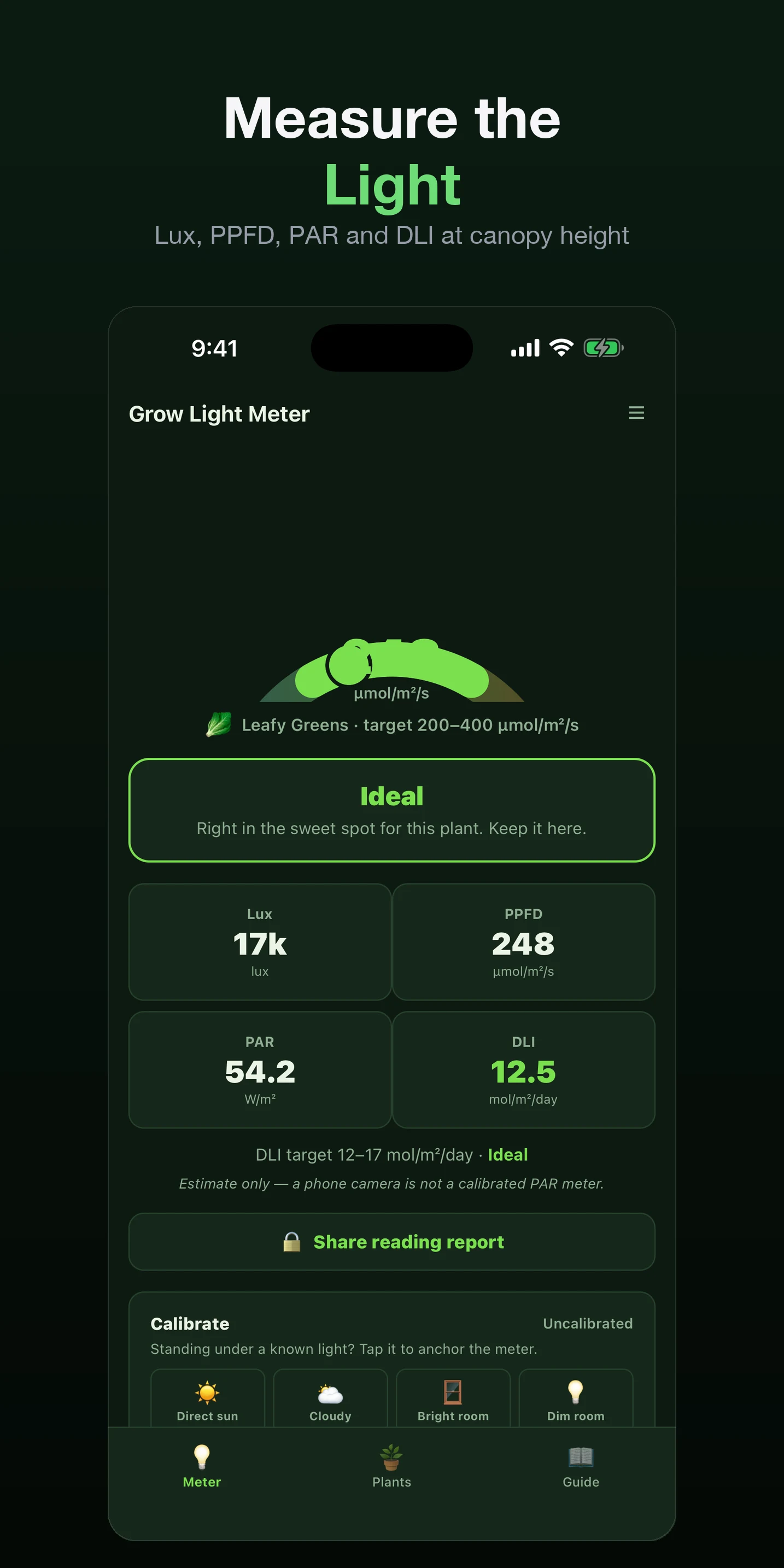 Grow Light Meter: PPFD PAR DLI screenshot