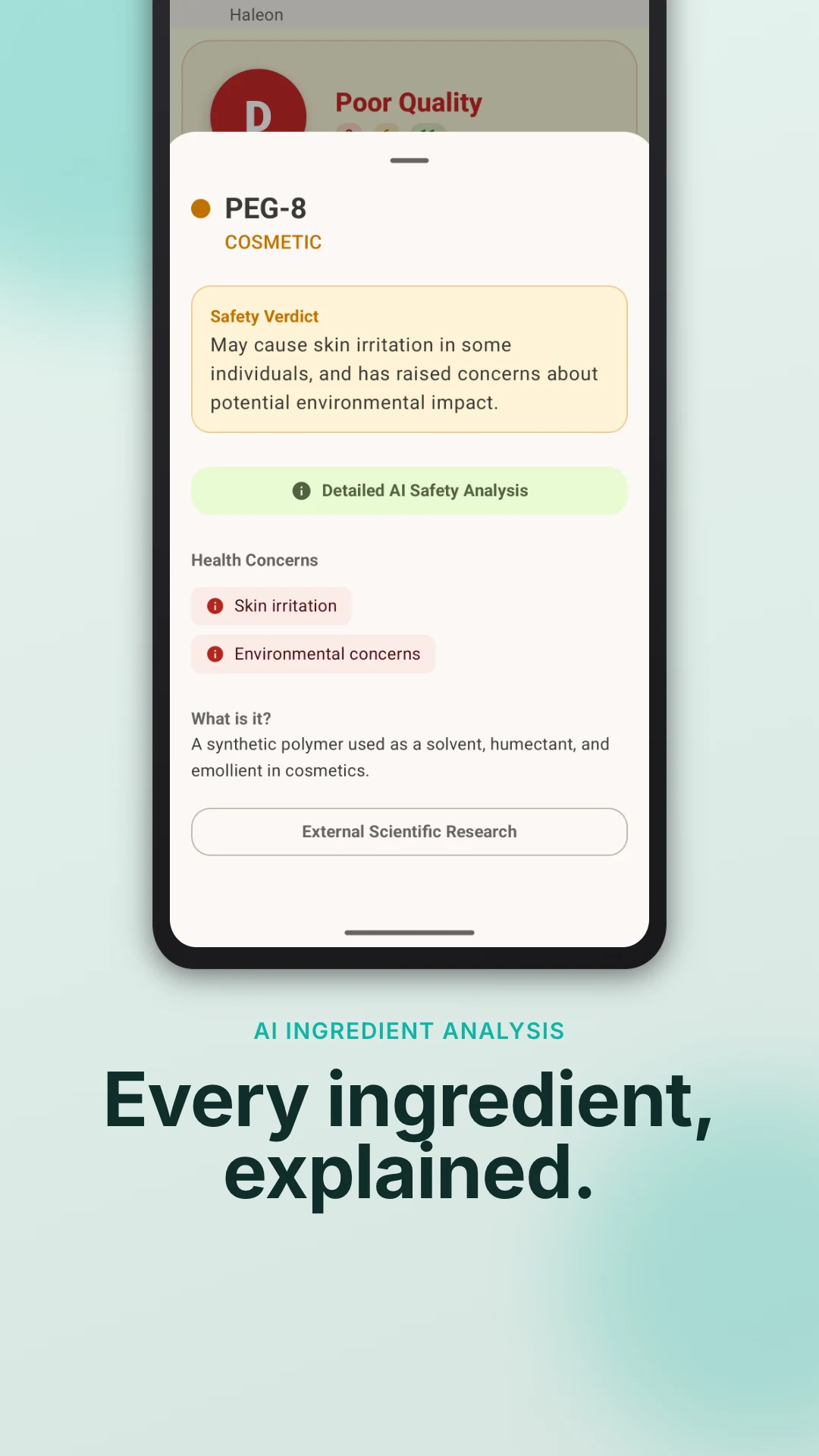 Toxly: Ingredient Scanner screenshot