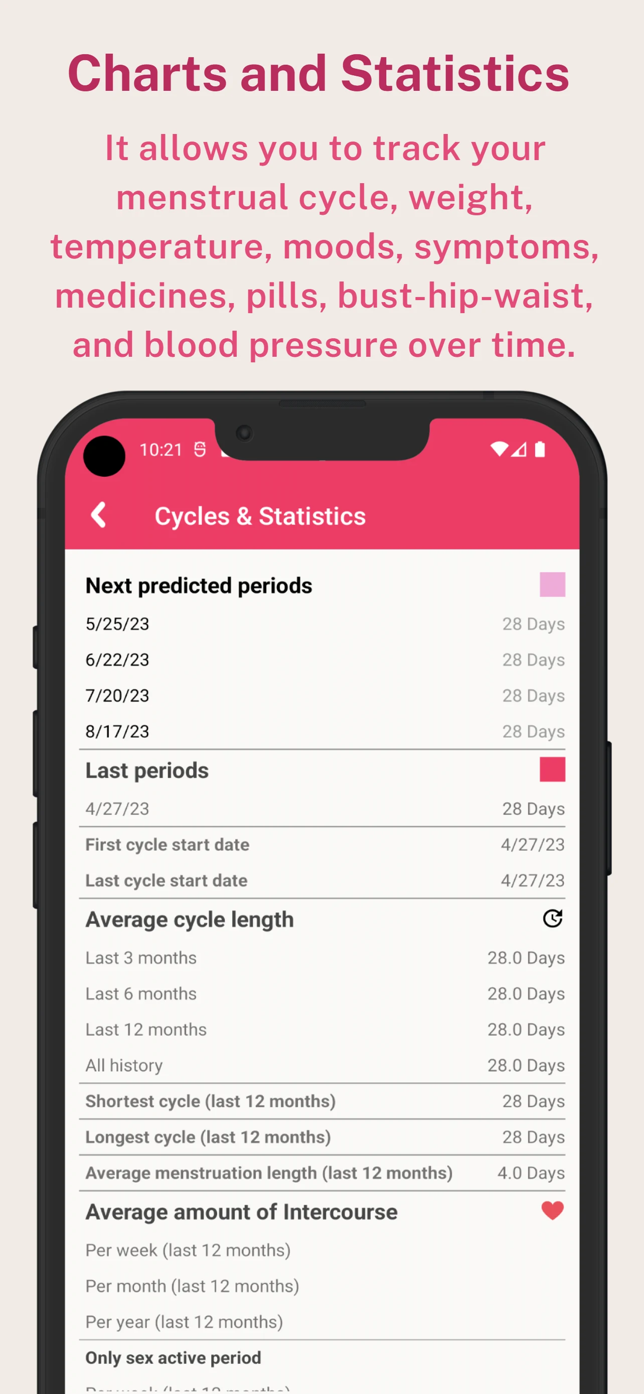 Flow Period, Ovulation Tracker screenshot