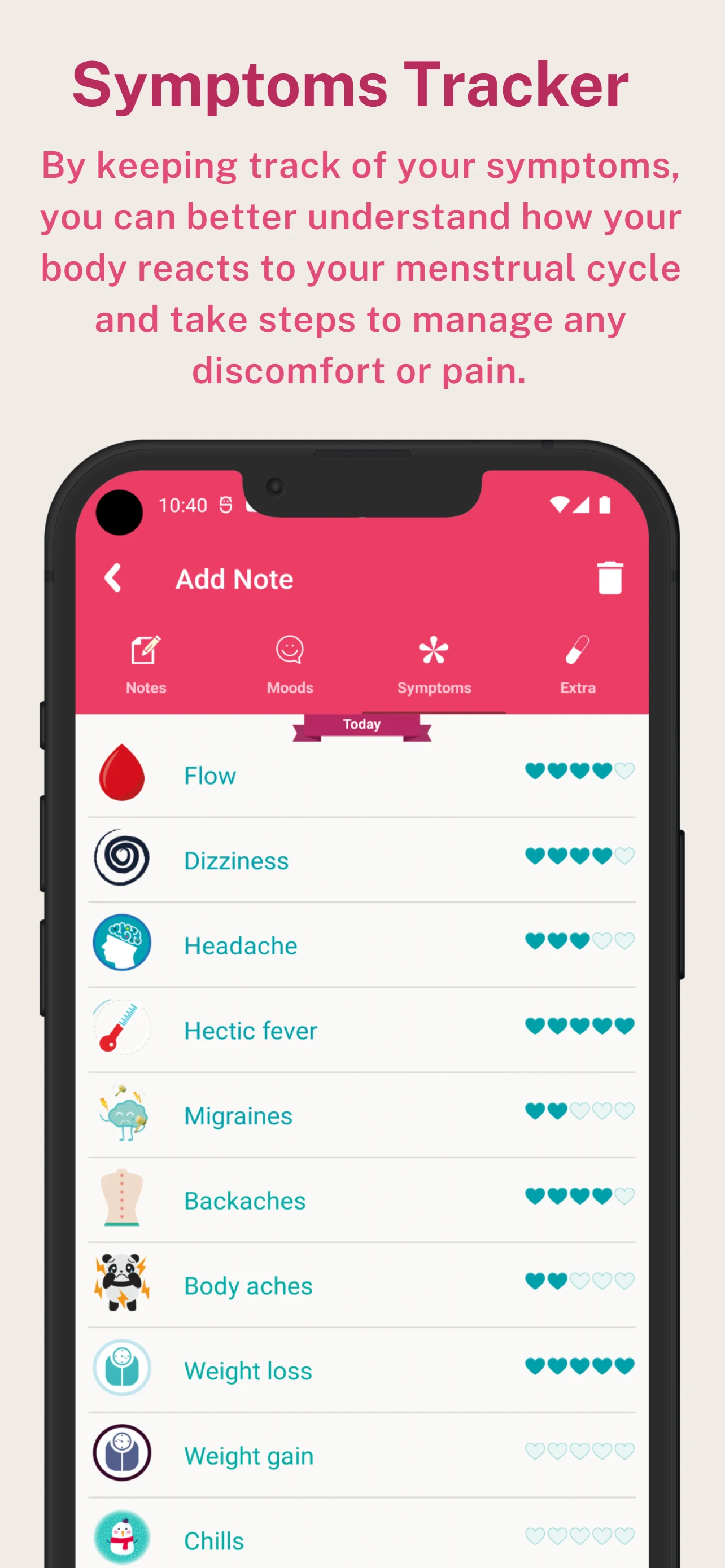 Flow Period, Ovulation Tracker screenshot