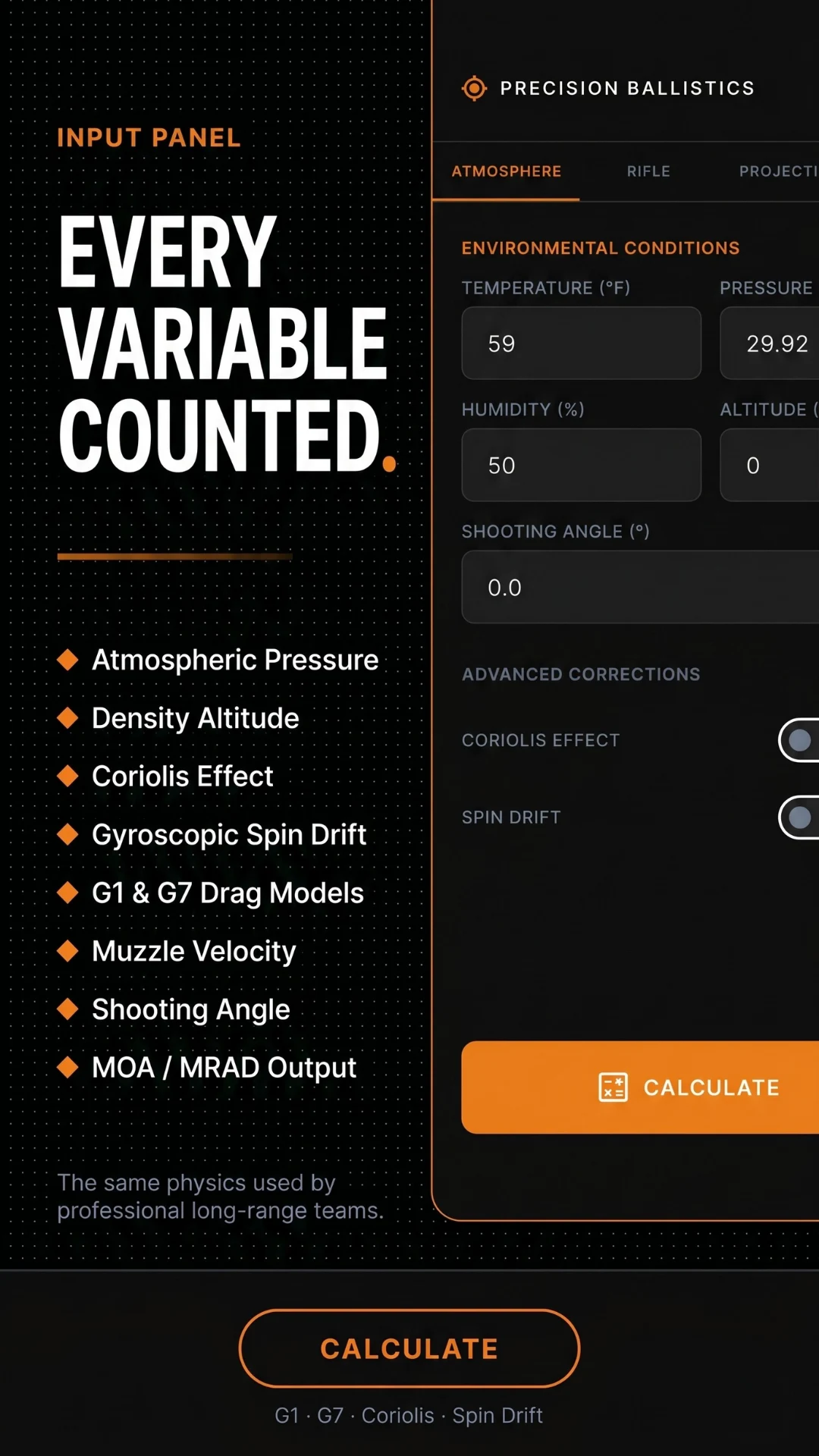 Ballistics Calculator screenshot