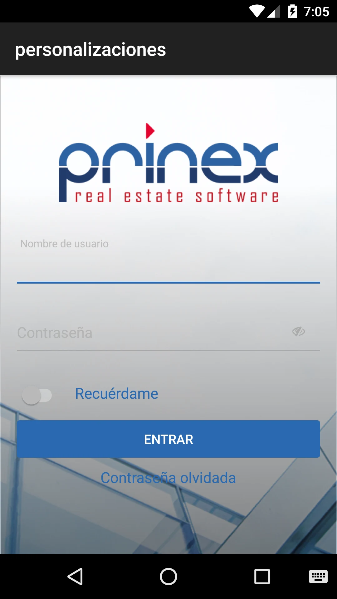 Personalizaciones screenshot