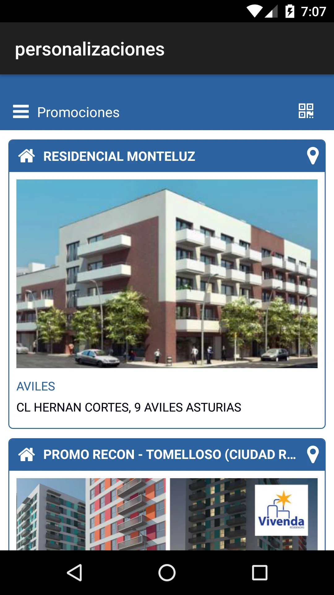 Personalizaciones screenshot