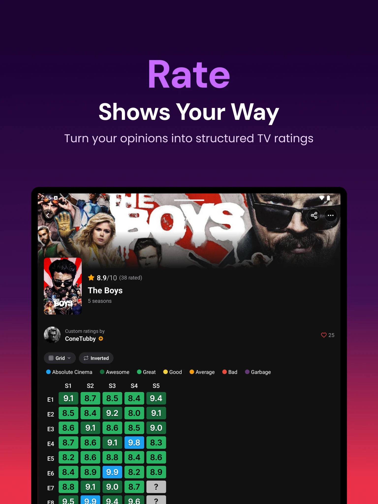 Series Graph: Episode Ratings screenshot