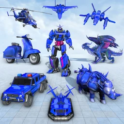 Ícone de jogo de robô rinoceronte