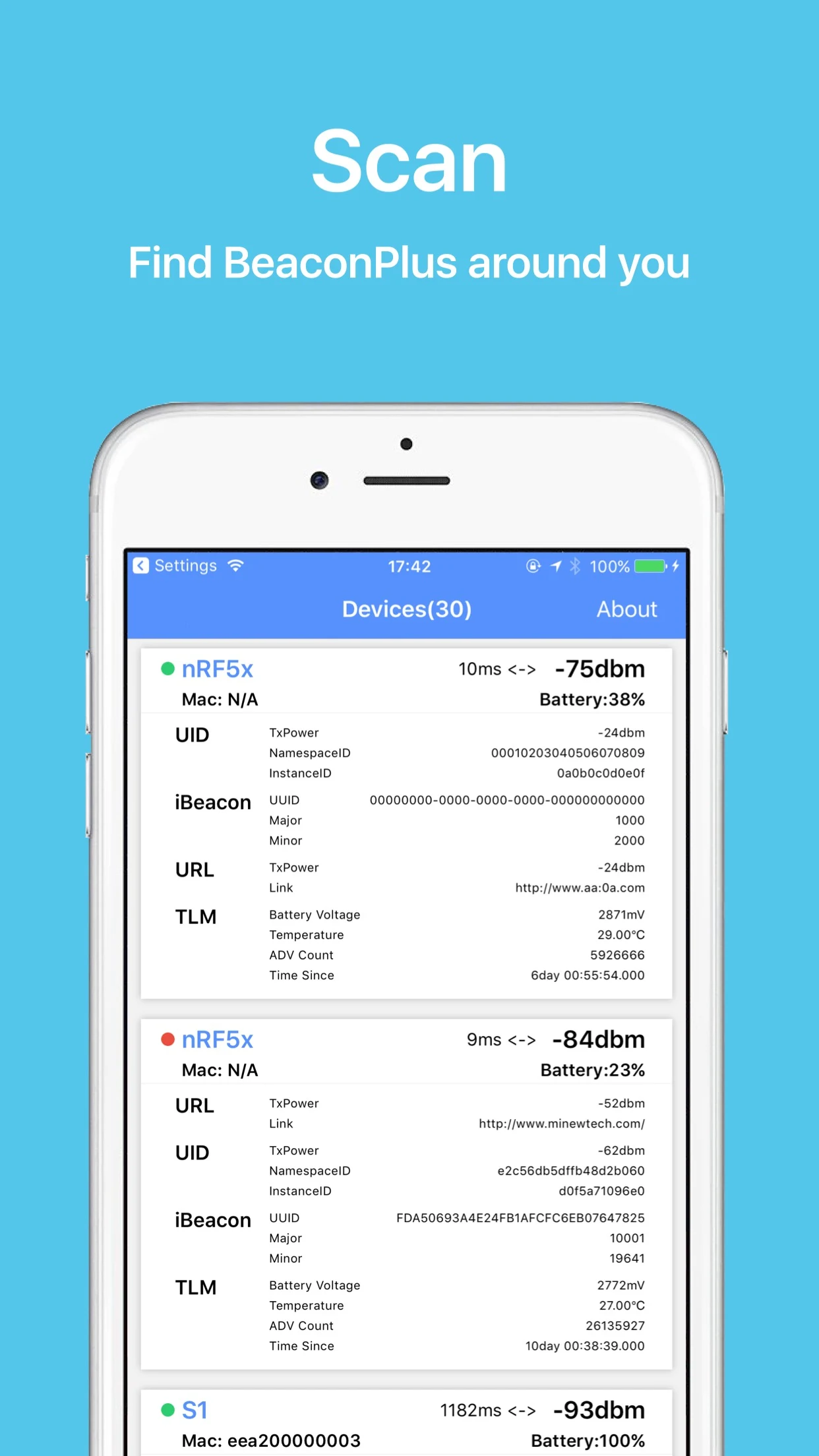 BeaconSET Plus screenshot