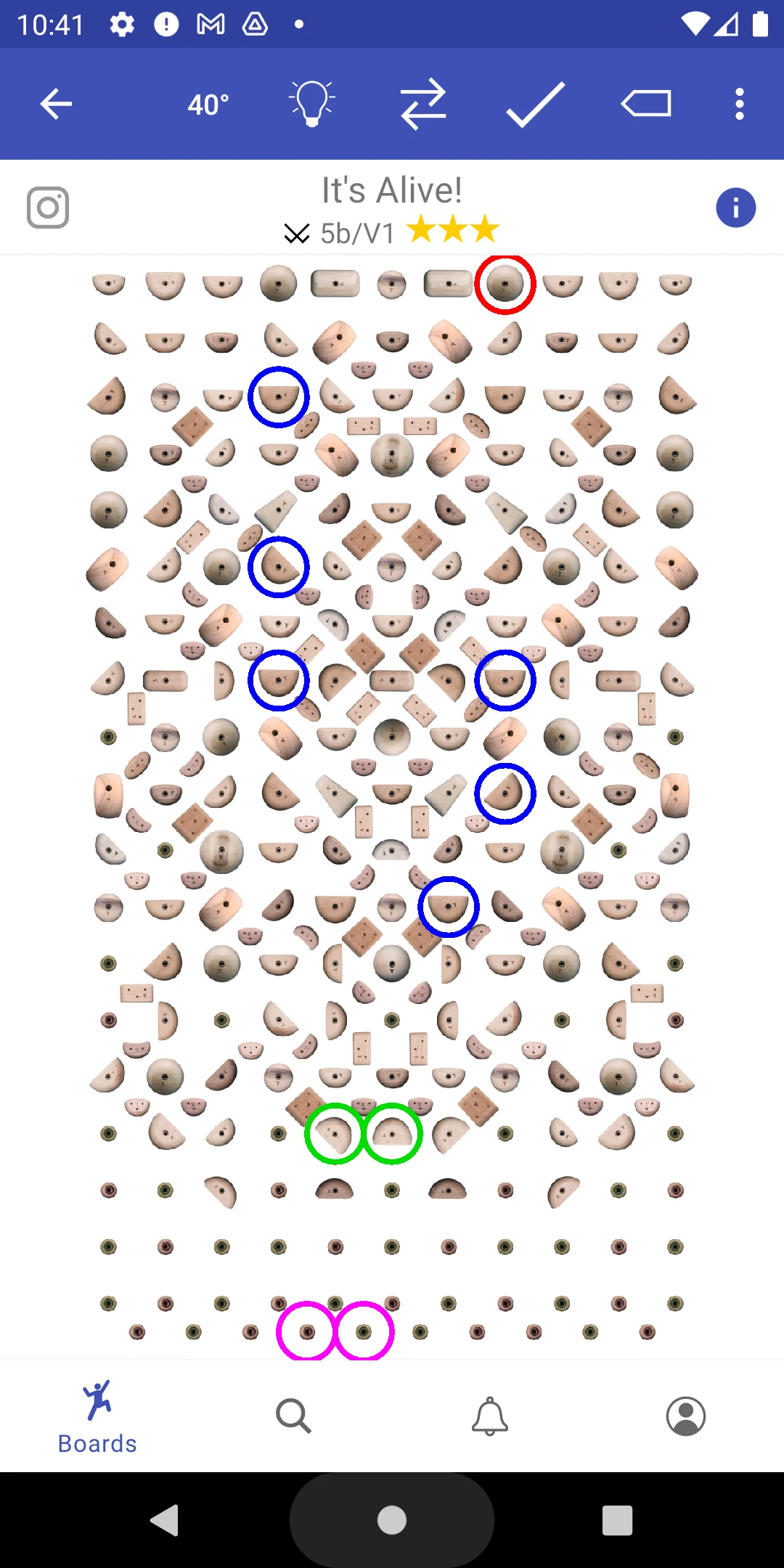 Tension Board screenshot