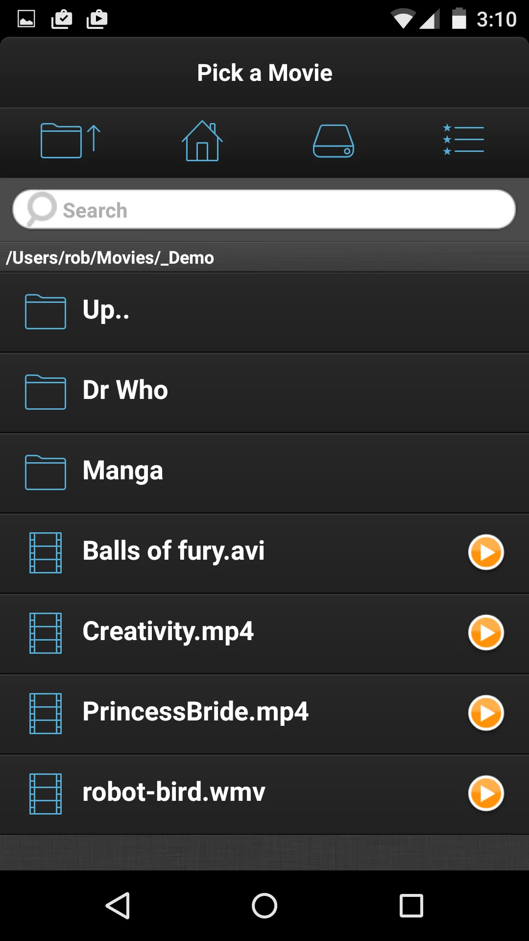 VLC Streamer Lite screenshot
