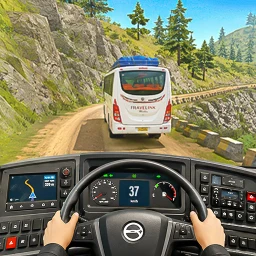 Symbol von US Highway Bus drive 3D Game