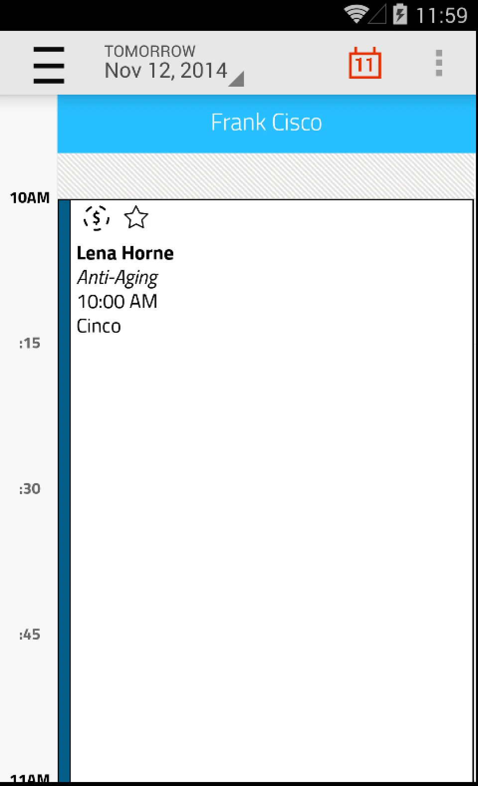 Booker Mobile App screenshot