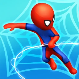 Значок Web Master: Стикмен cупергерой