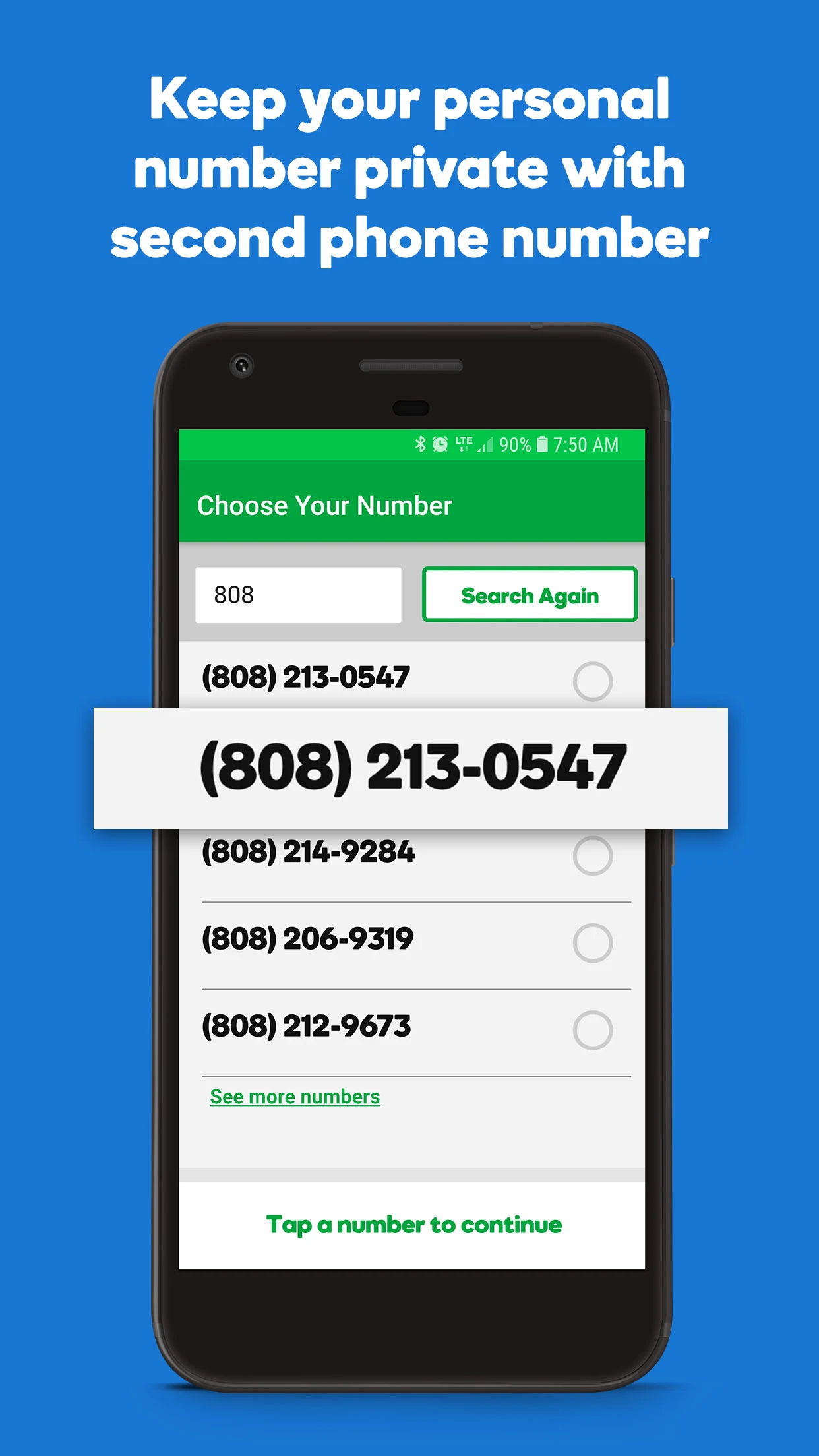 SmartLine Second Phone Number screenshot