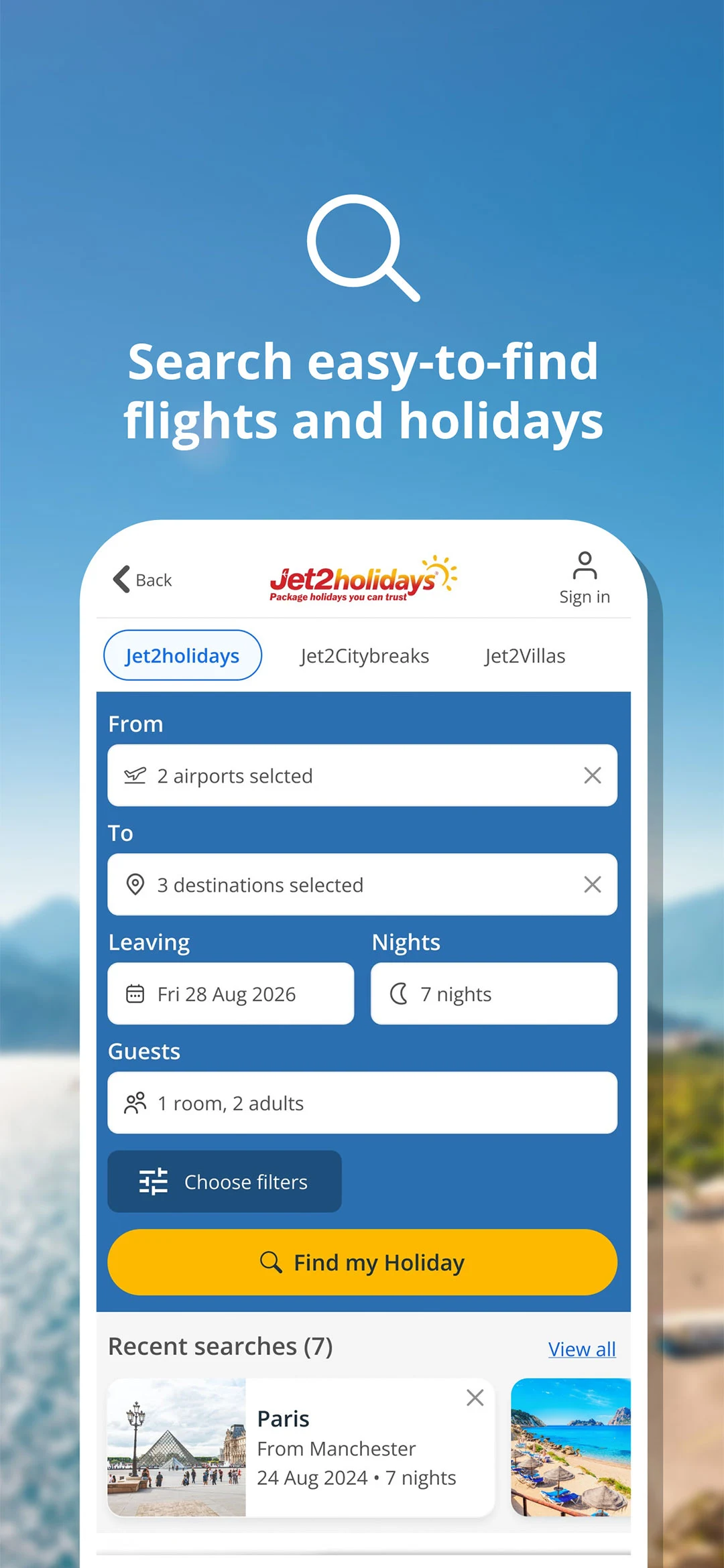Jet2 - Holidays & Flights screenshot