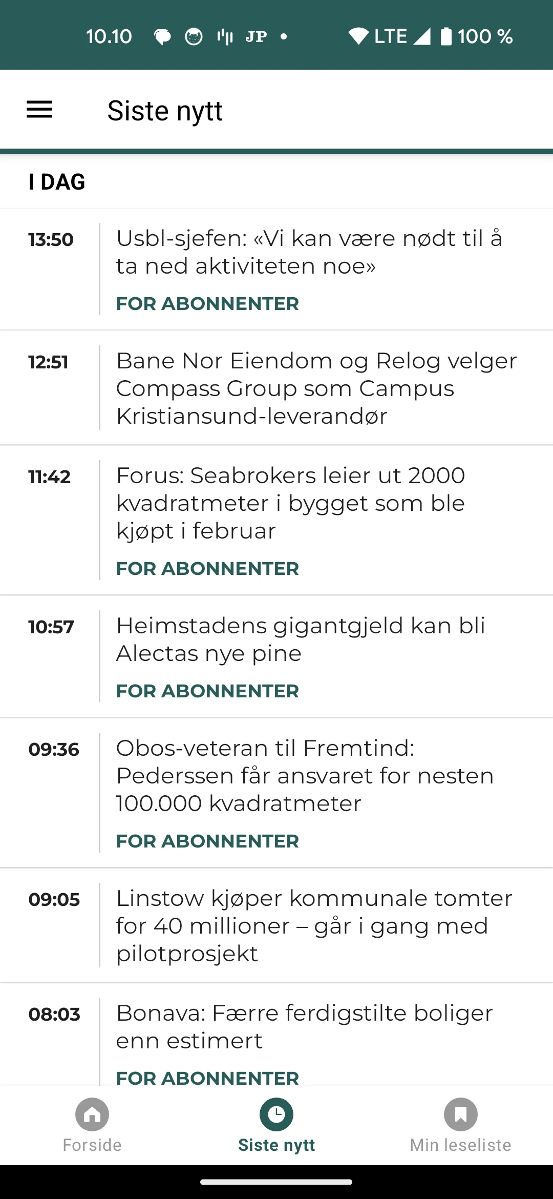 EiendomsWatch Norge screenshot