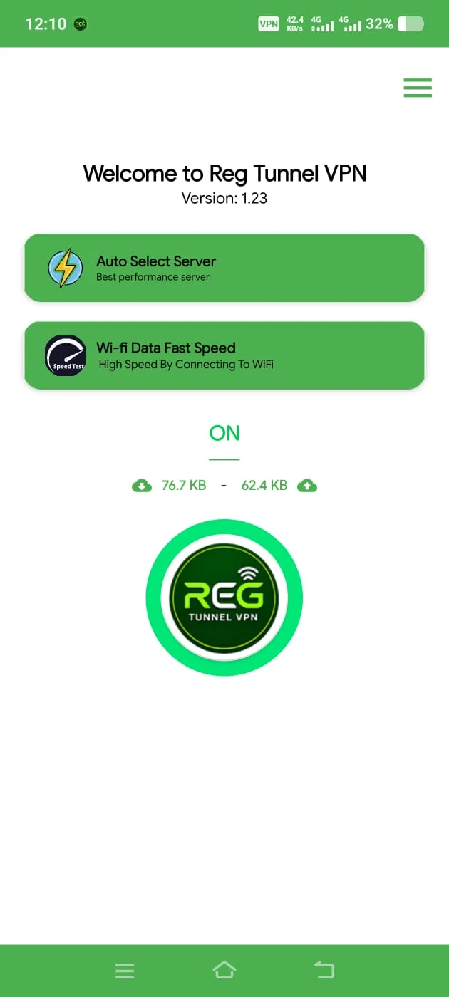 Reg Tunnel VPN screenshot