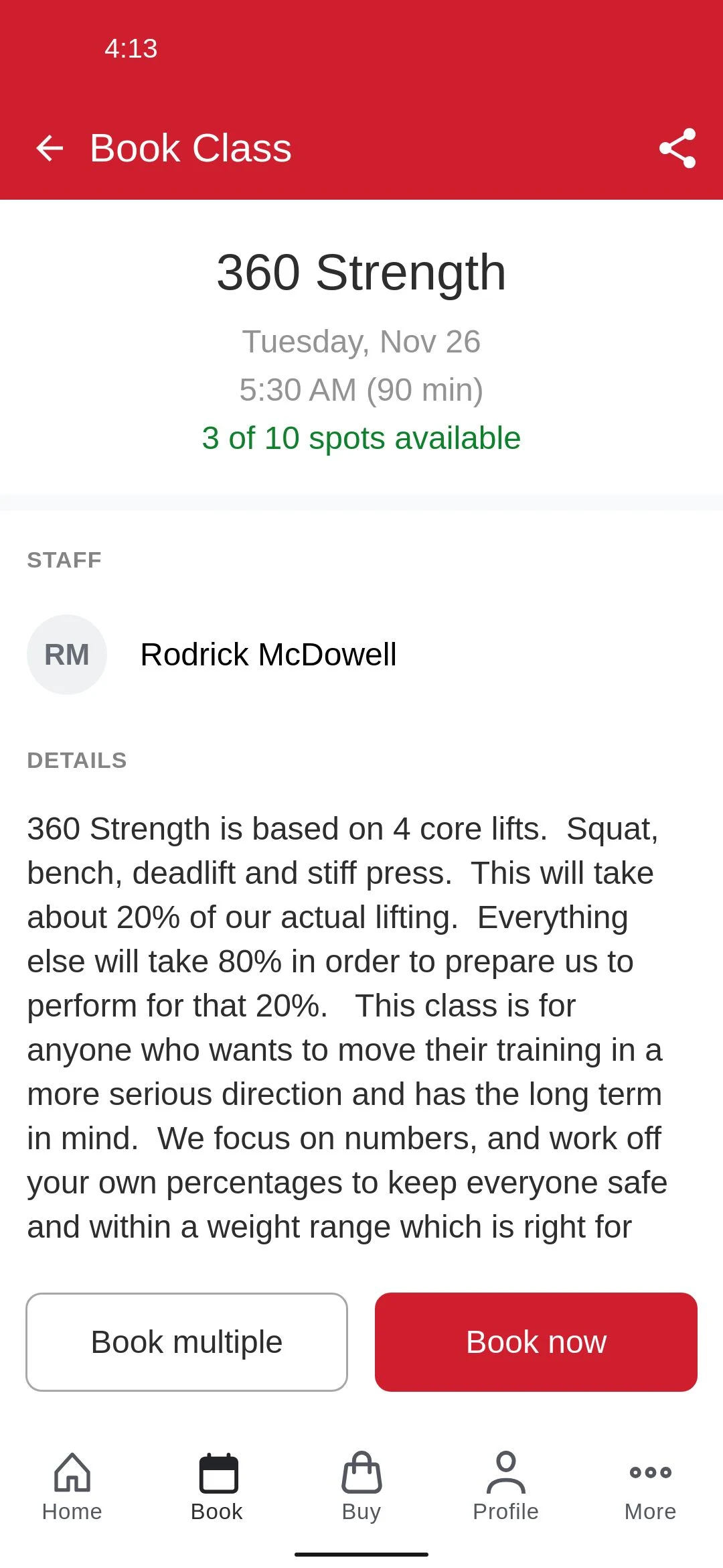 Fast Twitch Training App screenshot