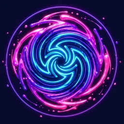 Значок Spin Art: Magic Glow Wheel