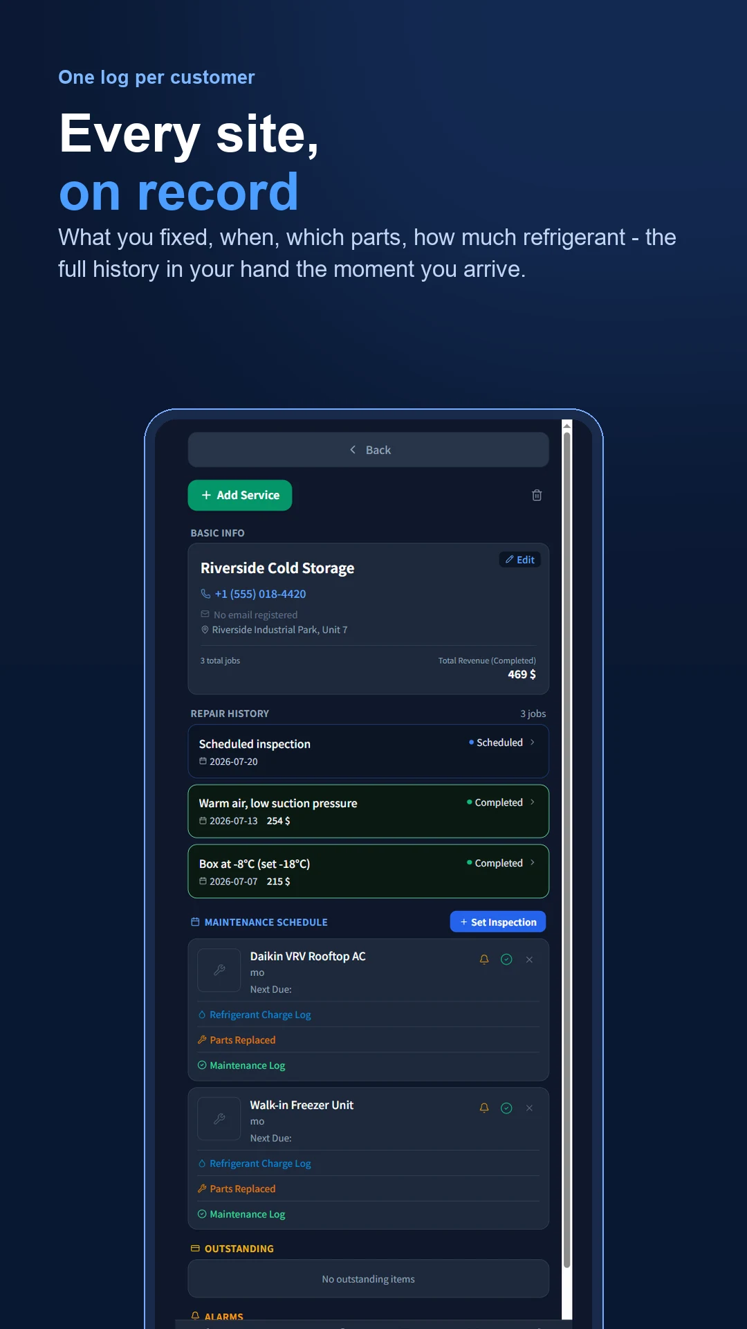 HVAC Refrigeration Repair App screenshot
