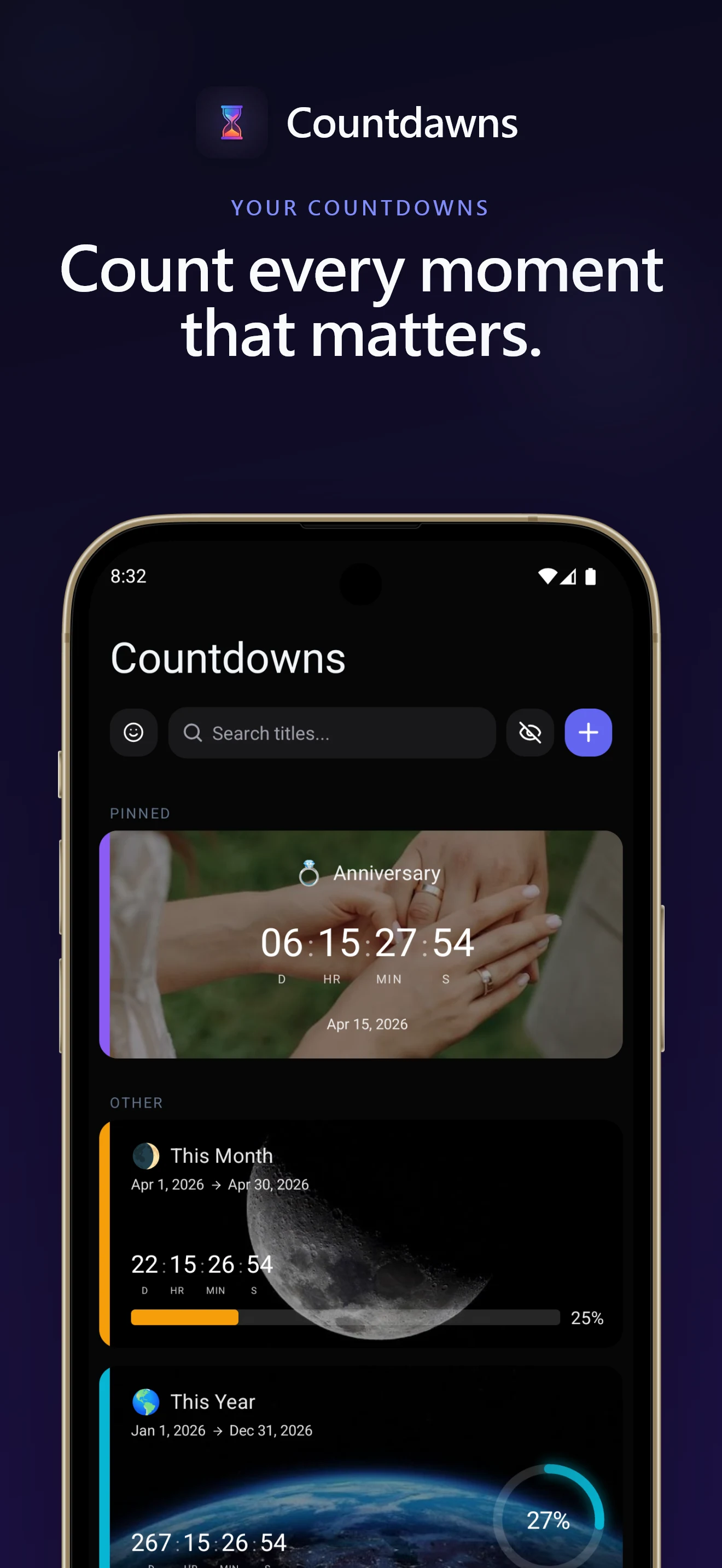 countdawns - Countdown Widget screenshot