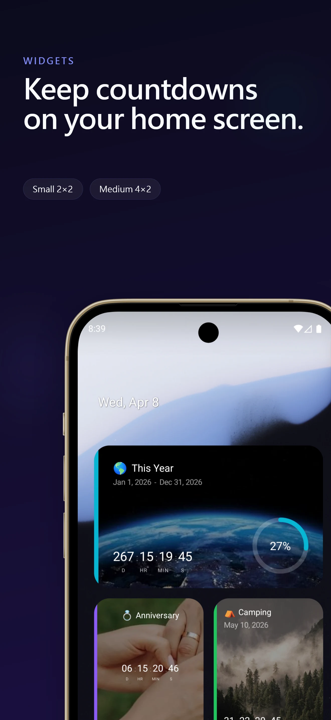 countdawns - Countdown Widget screenshot