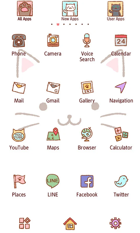 Cute Theme-Kitty Face- screenshot