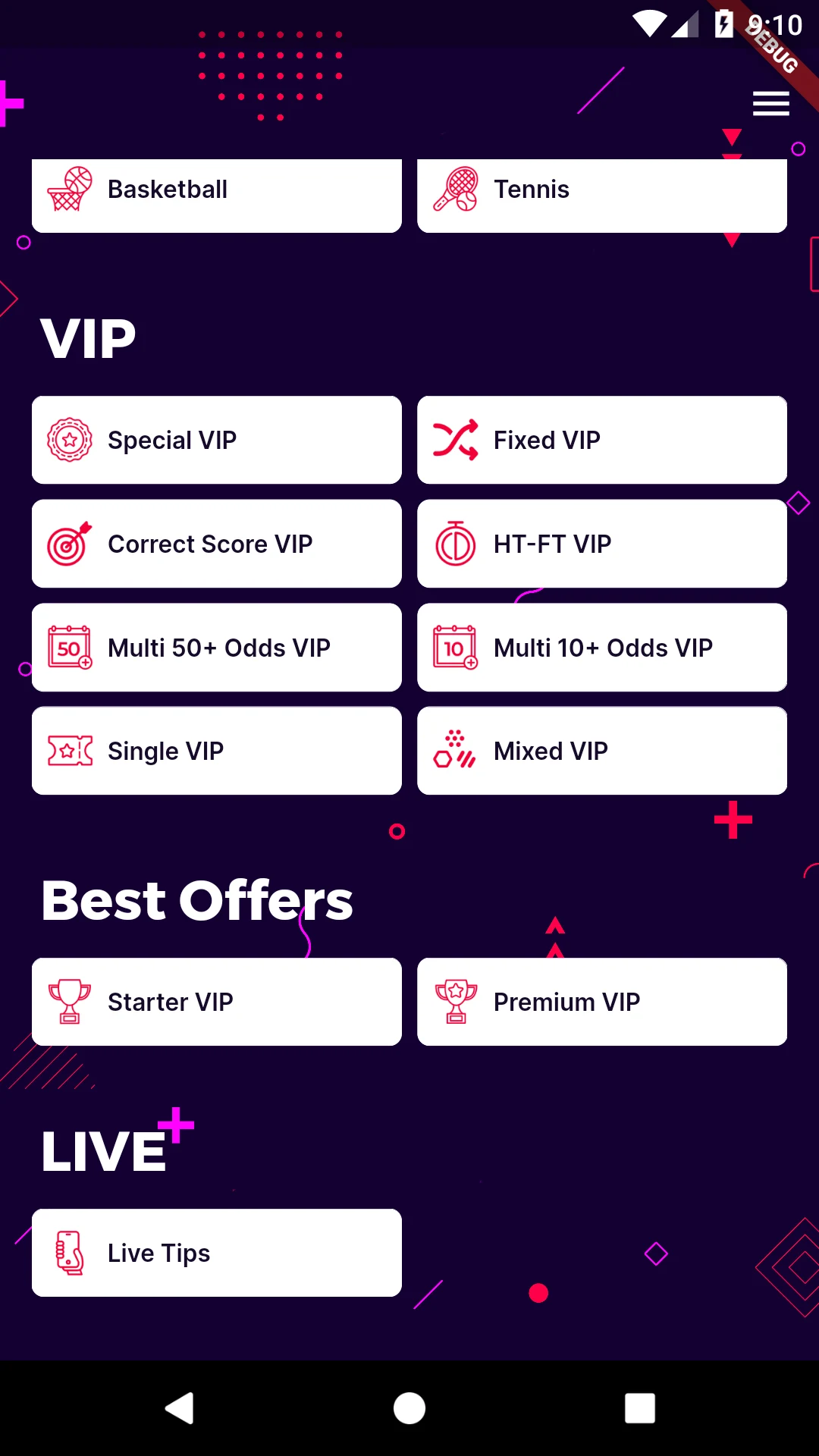 Multi Betting Tips screenshot