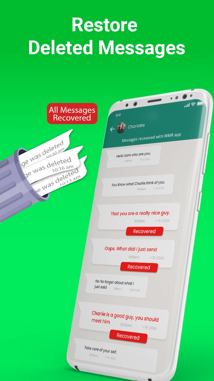 WMR Backup Deleted Messages screenshot
