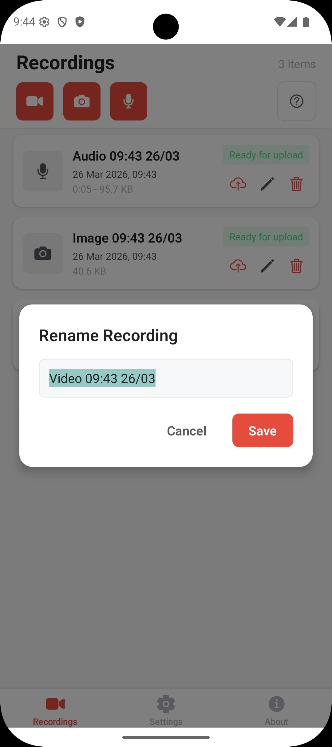 Videolab Recorder screenshot