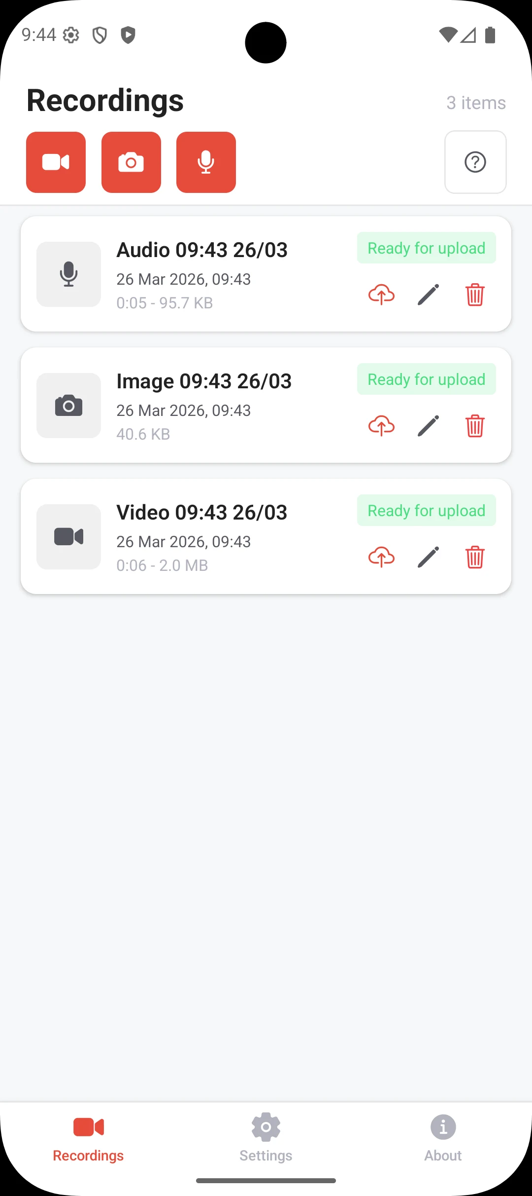Videolab Recorder screenshot