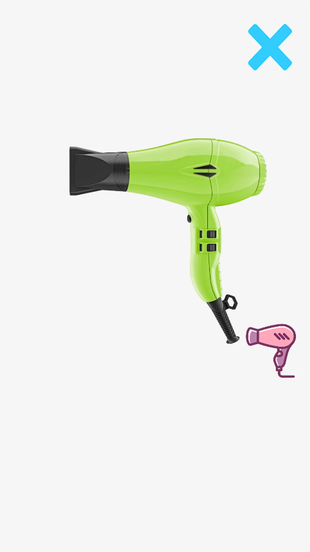 Hair dryer screenshot