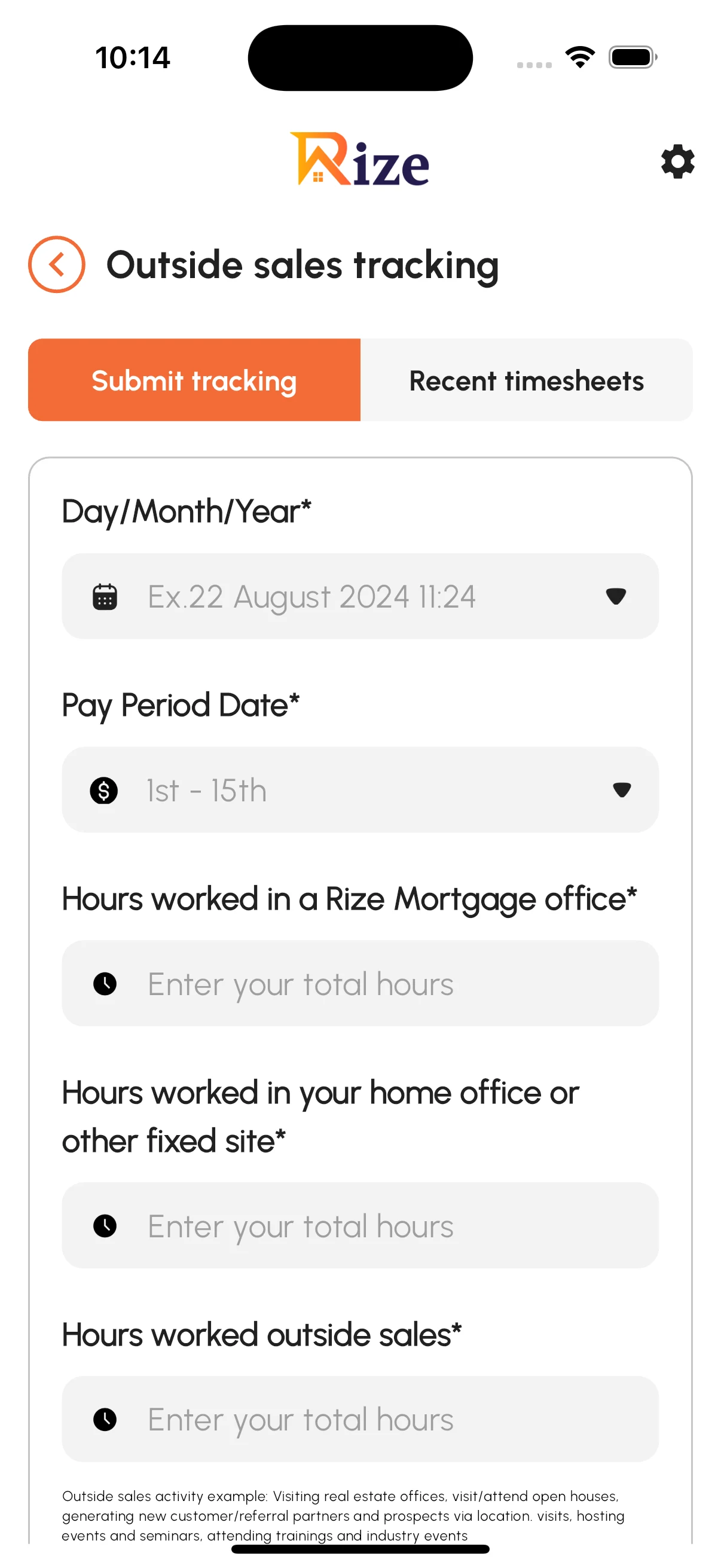 Rize App screenshot
