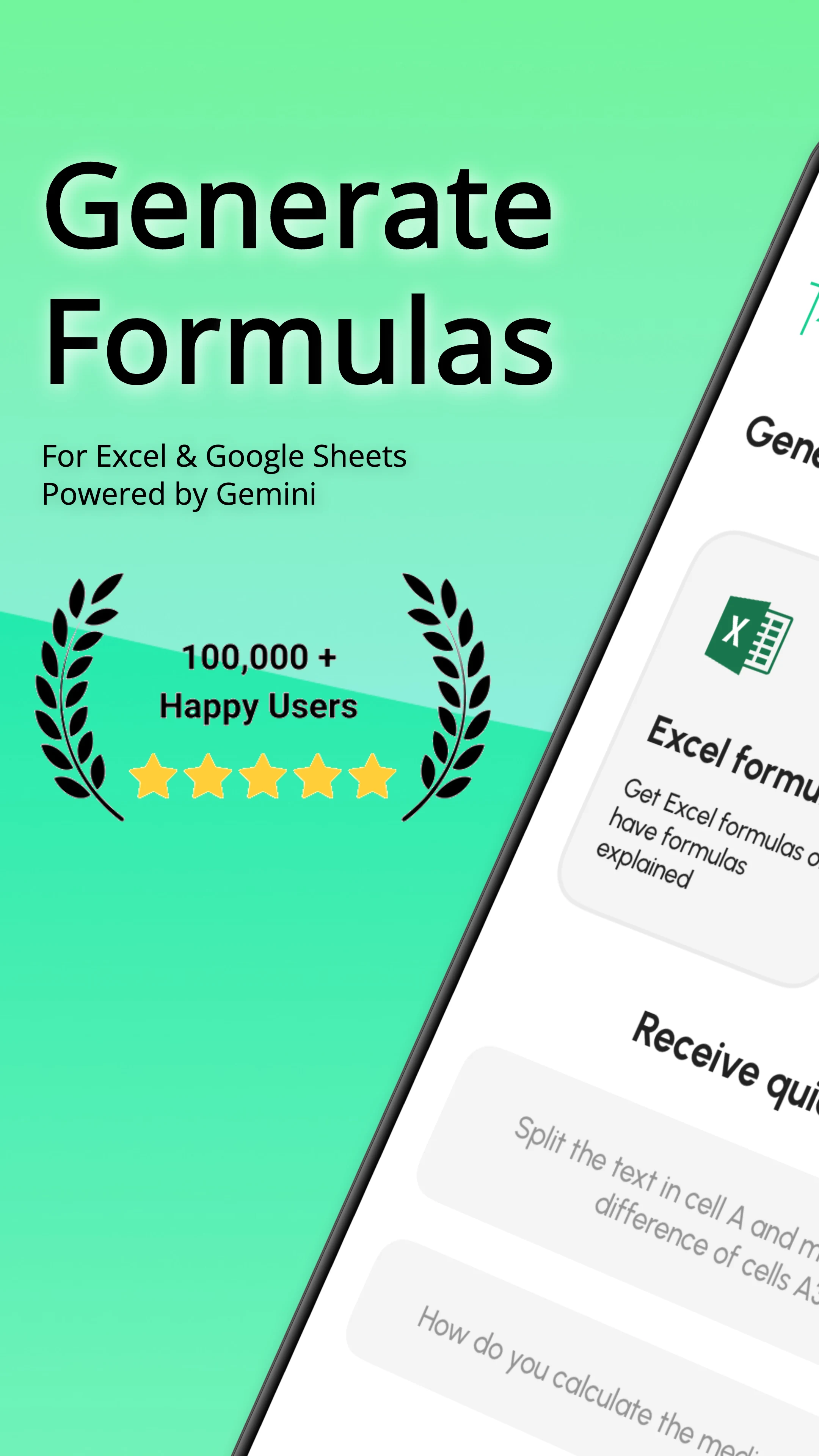 Sheets AI: Formula Generator screenshot