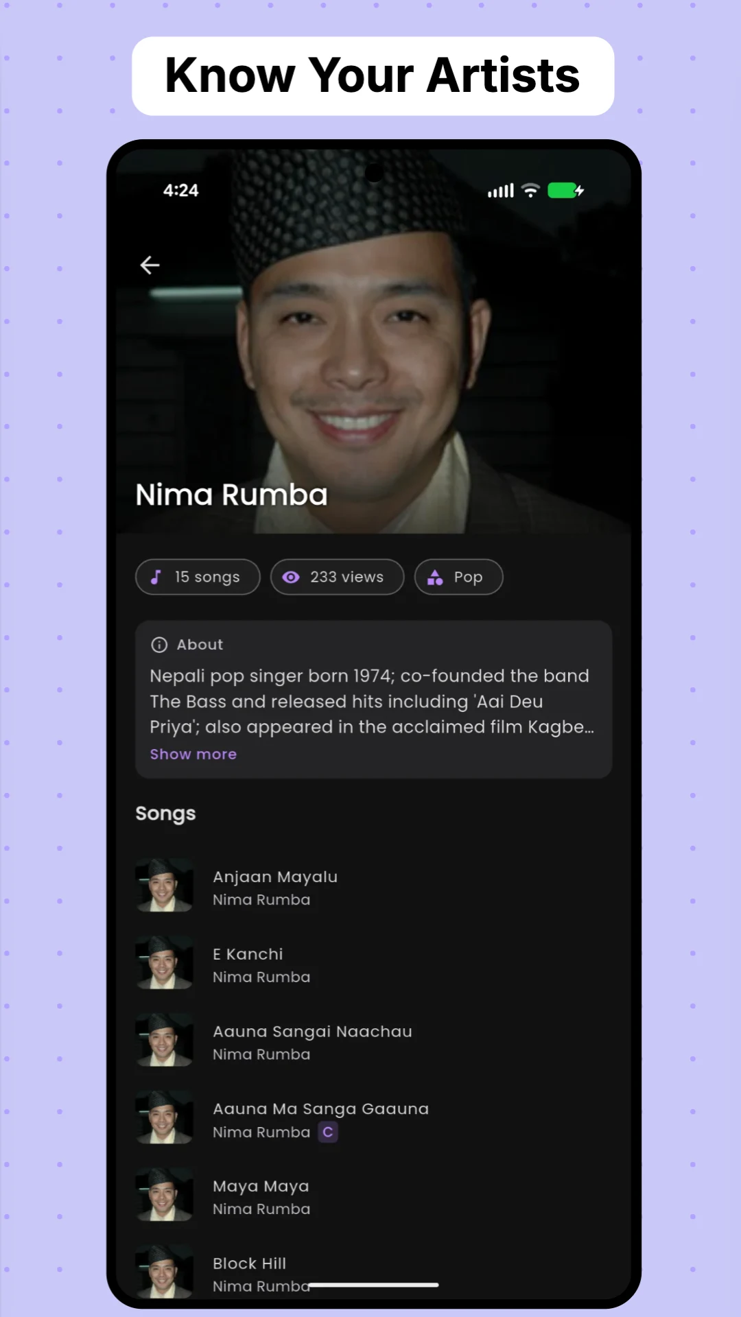 Nepali Lyrics, Chords & Radio screenshot