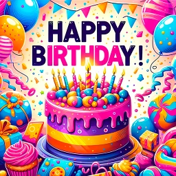 Happy Birthday Stickers for WA 图标