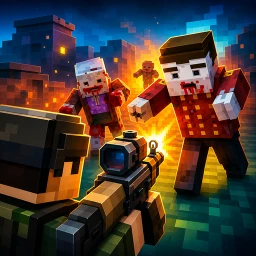 Icône de Blocky Zombie Gun Warfare
