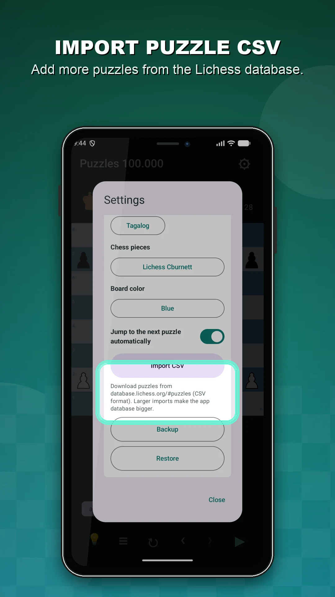 Chess Puzzle 100.000 screenshot