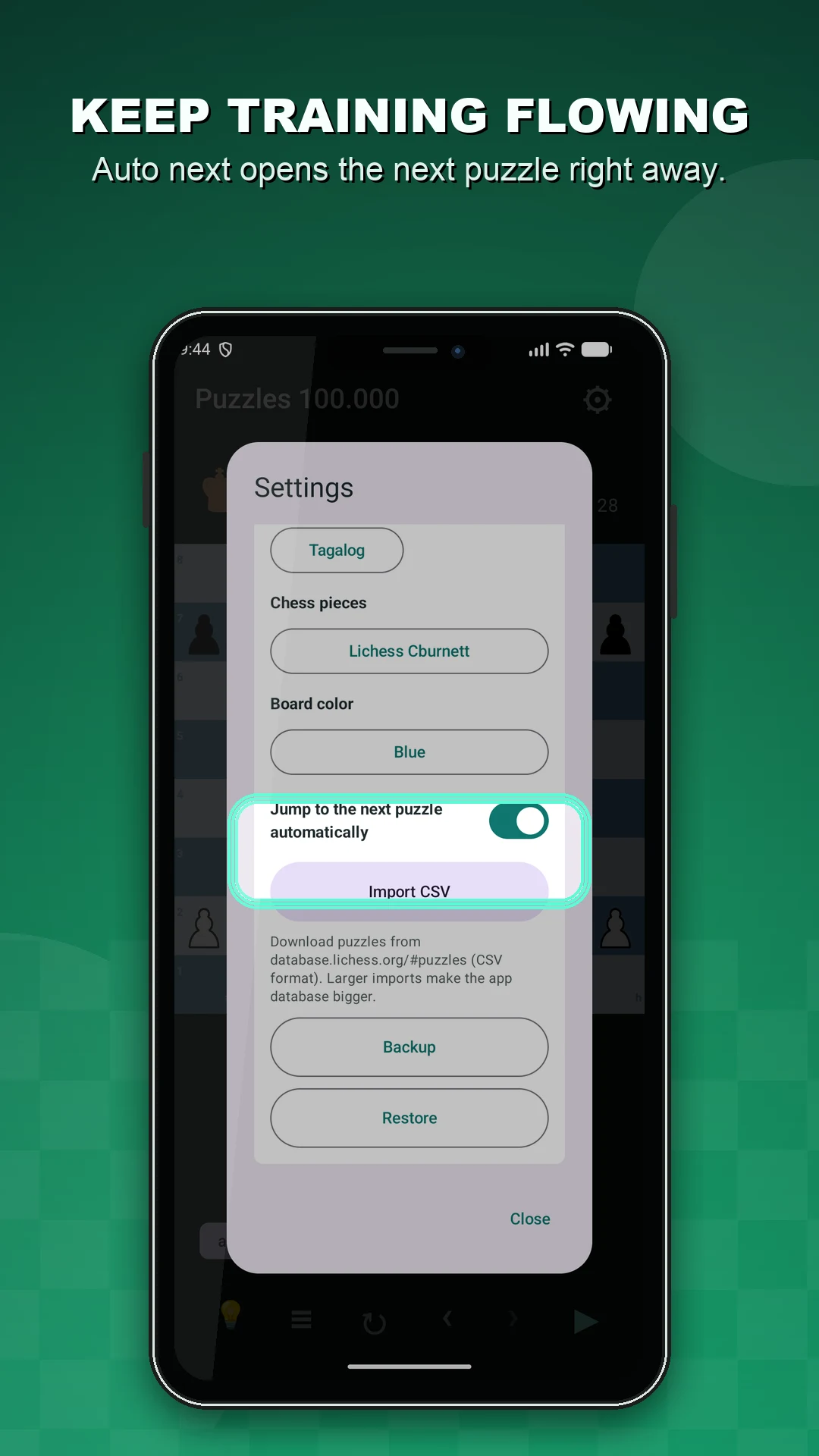 Chess Puzzle 100.000 screenshot