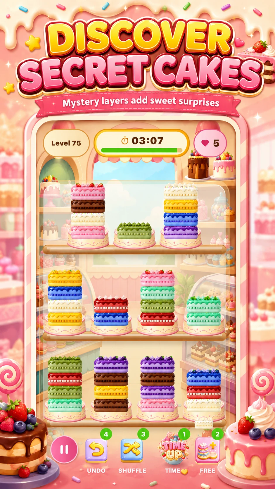Cake Sort Puzzle Game screenshot