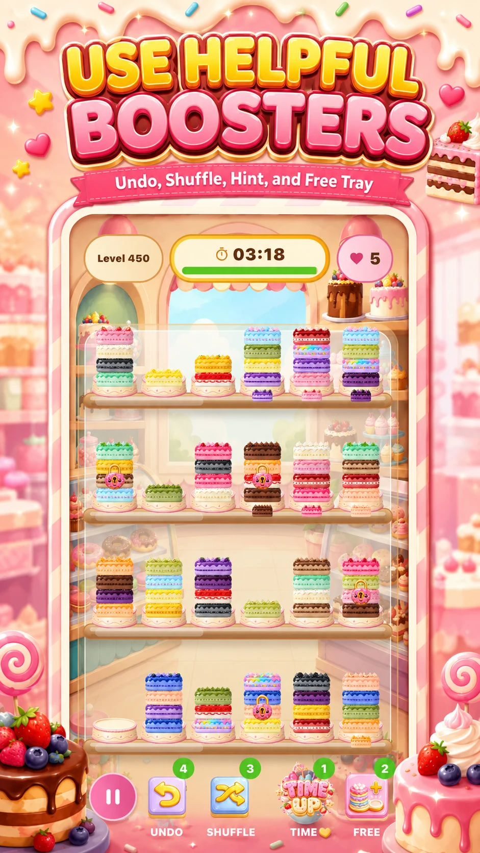 Cake Sort Puzzle Game screenshot