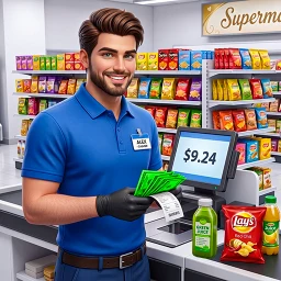 Supermarket Store Game Offline icon